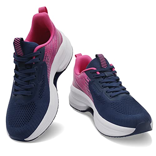 QUINMOK Womens Walking Shoes Non-Slip Tennis Sneakers Mesh Athletic Running Shoes2
