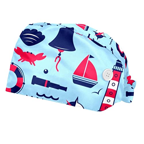 Chapeau de travail coccinelle et feuilles unisexe pour hommes et femmes - Lot de 2 pièces