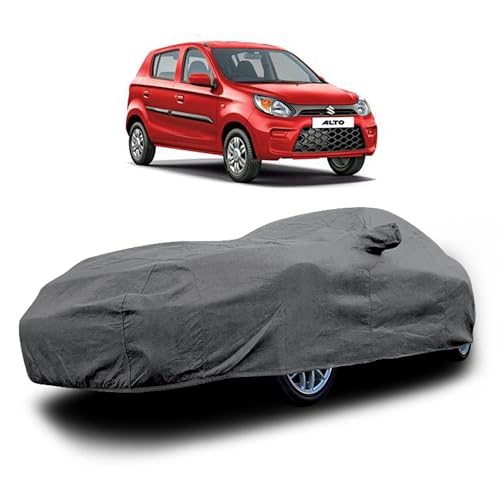 Image of Heavy-Duty Car Cover for Compatible with Maruti Alto 800 (2005 to 2025 All Models) Deluxe Car Protection Cover - Waterproof & UV-Resistant All-Season Exterior Protection