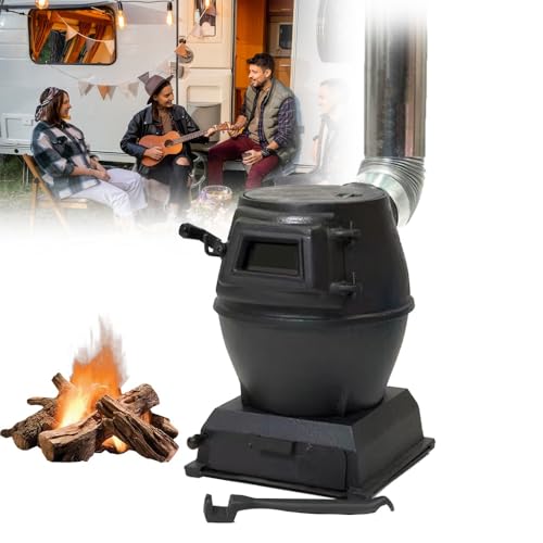 Poêle en fonte durable avec grande vitre d'inspection pour extérieur - 2