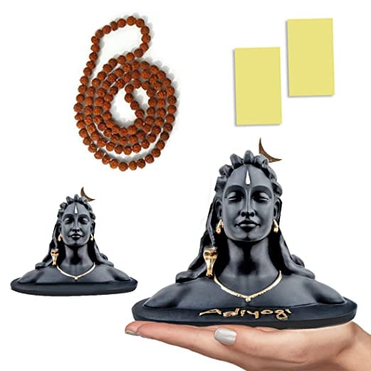 Buy Effort Creation ADIYOGI Shiva Decorative showpiece Idol for car Dashboard Pooja and Gift