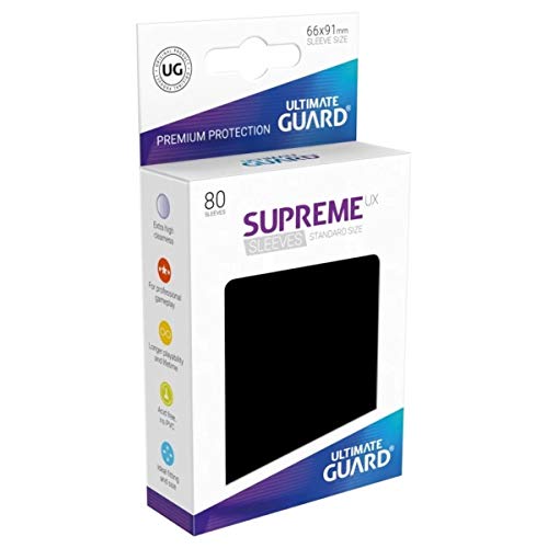 Image of Supreme UX Card Sleeves (80 Piece), Black, Standard Size