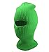 Ski Mask Full Face Beanie Hat 1 Hole Balaclavas Winter Hat Ski Snowboard (Lime Green)