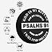 Psalms 91 Christian Blessed Jesus Spare Tire Cover Waterproof Universal Vehicle Wheel Covers Fit for RV Truck SUV Travel Trailer Camper Car Wheel Protectors 16 inch