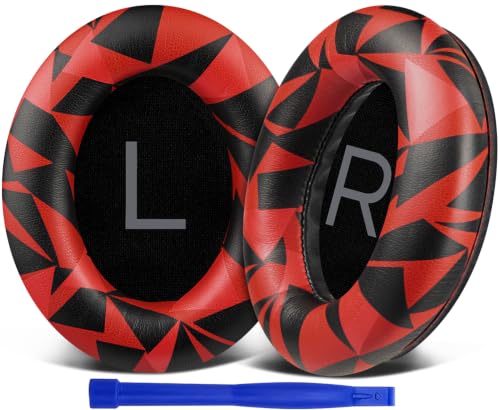 Image of SOULWIT Earpads for Bose (QC45 /QC SE /QC Wireless) - Red Storm | for (QuietComfort 45 /Quiet Comfort SE /Quiet Comfort Wireless) Over-Ear Headphones
