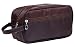 iSuperb Toiletry Bag Travel Organizer Classy Waterproof Portable Wash Gym Shaving Bag for Men 10x6x4inch(Coffee)