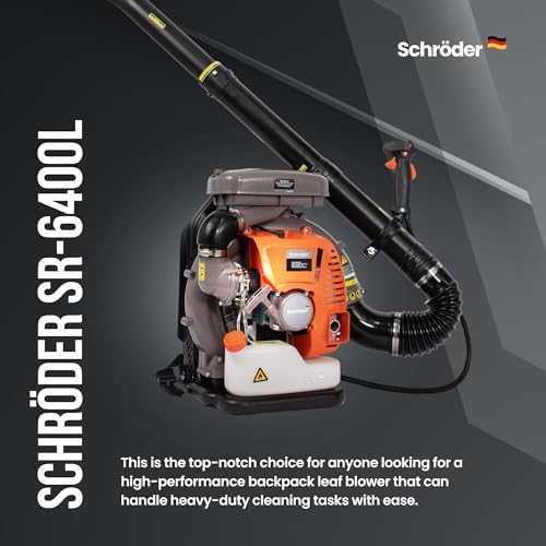 Schröder Backpack Leaf Blower - Backpack Blower - Gas Leaf Blower - SR-6400L - 3.7 HP Engine
