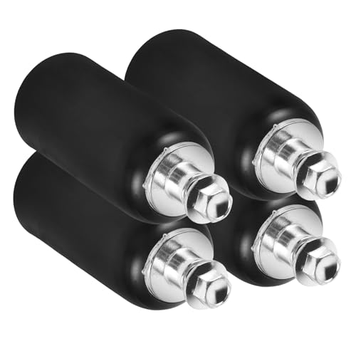 4 Embouts de Guidon pour Moto IMIKEYA Noirs au Design Élégant