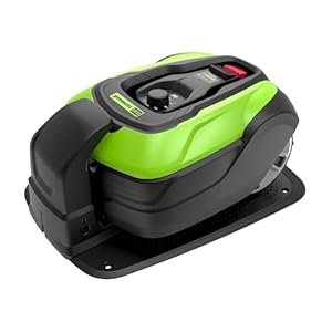 GreenWorks 24V 4Ah OPTIMOW 1/2 Acre High Cut – 50H Robotic Lawn Mower, Green