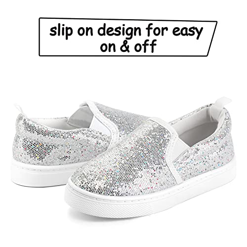 Image of K KomForme Toddler Sneakers for Girls Boys Slip On Canvas Walking Shoes | Lightweight, Comfortable