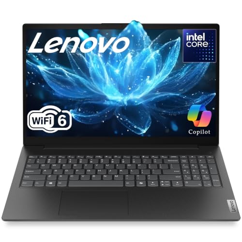 Image of Lenovo 2026 15.6 inch Laptop Computer with Office 365 Home and Business • 8GB RAM • 256GB PCIe SSD • Intel Core • Wi-Fi 6 • 500GB HDD Storage • 11HR Battery • Fast Charging • Windows 11 • Black