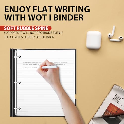 Image of WOT I 4-Pack Telescoping 3 Ring Binder(0.75 inch), Expandable Flexible Binder - Patented Design for Easy Portability, Holds 8.5 inchx11 inch Paper, 4 Bright Colors, Perfect for School, Office&Home Organization
