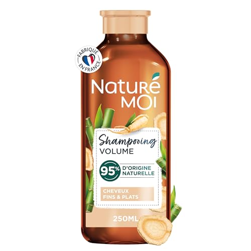 Naturé Moi Shampooing volume à l'extrait de riz bio de Camargue et miel bio du Limousin – Pour les cheveux fins et plats – 250ml NMSV