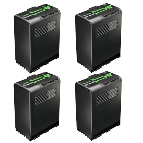 Kastar BP-A100 Battery 4-Pack Replacement for Canon BP-A Series BP-A30 BP-A60 BP-A65 BP-A68 BP-A90 US 0870C002 Battery, CG-A10 CG-A20 Charger, Canon XF605 4K UHD, XF705 4K UHD Cinema Camcorder