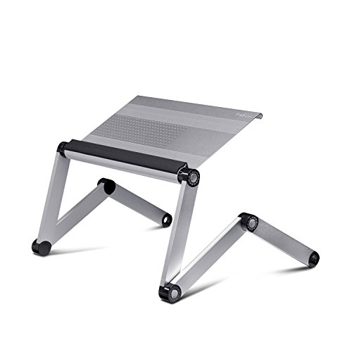 Furinno A6-F-Silver Ergonomics Aluminum Vented AdJustable Laptop Tray,...