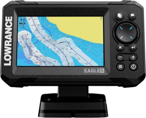 Lowrance Eagle - Ecosonda GPS Chartplotter, Varias Dimensiones, para Pesca, Profundidad, ProFishing (5', SplitShot HD)
