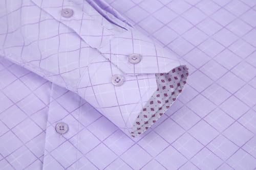 Alex Vando Mens Printed Dress Shirts Long Sleeve Regular Fit Button Down Shirt