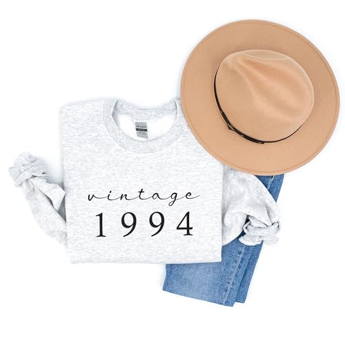 Personalized 30th Birthday Gift, Vintage 1994 Birthday Sweatshirt, Custom Birthday Gifts For Women, 1994 Birth Year, 30 Years Number Shirt, Unisex Crewneck Sweatshirt Sand4