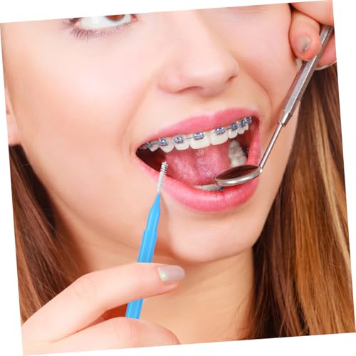 VICASKY 50 Stück Interdentalbürsten für Effiziente Zahnreinigung und Zahnseide Head für Optimale Mundhygiene Farben Je – Bild 6