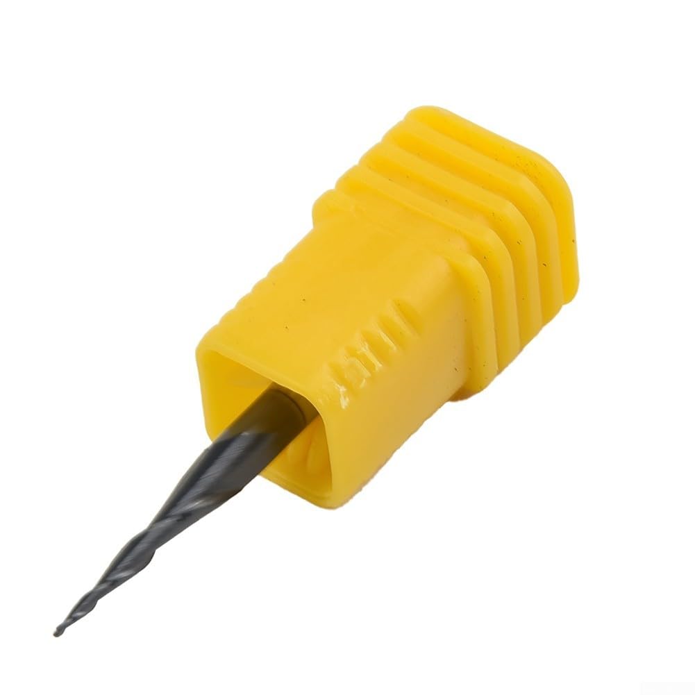 CNC Router Bit, Radius 0.25mm CNC Engraving Tool Carving Bit 1/8 Shank Ball Nose End Mill CNC Carbide Ball Nose Tapered End Mill