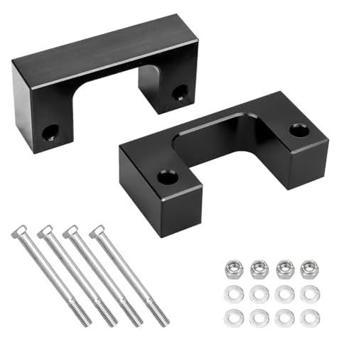 2" Front Leveling Kit compatible with 2007-2025 Tahoe, Silverado, Sierra, Suburban 1500, Yukon XL, and Avalanche – Premium 2 Inch Leveling Kit for 2WD and 4WD - Black Cover