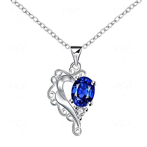 Collier fête de mariage et Noël : pendentif en zircon étincelant pour fille et femme