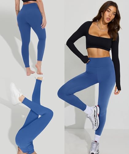 GAYHAY High Waisted Leggings for Women - Soft Opaque Slim Tummy Control Printed Pants for Running Cycling Yoga