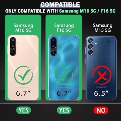 Image of Shockproof Case for Samsung Galaxy M16 5G / F16 5G | Full Camera Protection | TPU Flexible Back Cover for Samsung Galaxy M16 5G / F16 5G (Matte Black)