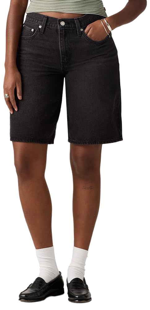 Levi's Womens Middy Jort, (New) Square Peg (Non-Stretch), 27