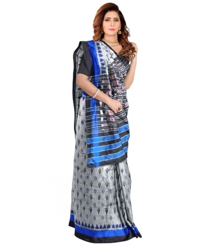 Image of Nuapatna Cotton Saree of Odisha Ikkat Orissa Traditional Handloom Sari | Bomkai | Pata | Nuapatana | sambalpuri saree | khandua patta sare | without Blouse S9