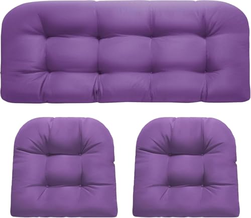 Imbottitura confortevole: con schiuma a memoria di 10 cm di spessore, questi cuscini per sedie in vimini da esterno offrono un supporto eccellente. L'imbottitura da giardino fornisce una seduta morbida e di supporto che rimbalza perfettamente, rendendoli ideali per lunghe ore di relax. Dite addio ai cuscini piatti e scomodi
