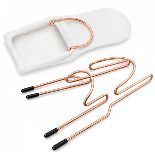 2-Piece Sock Hoop for Embroidery Machines Adult and Child Metal Hooping Aid Set for Stabilizing Socks Sleeves Cuffs Gloves Wristbands and Small Garment Personalization