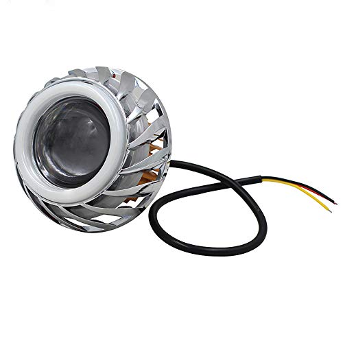 Riloer LED Angel Eye Fari Universali Motociclette Motorcycle ATV Scooter DRL Driving Fari fendinebbia