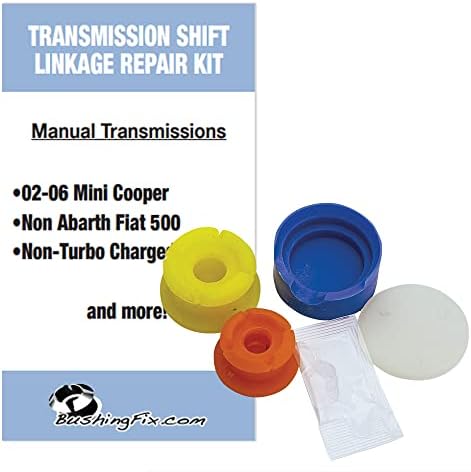 BushingFix NA1Kit Manual Transmission Shift Cable Bushing Repair Kit, Shift Cable Bushing Repair Kit, Compatible with Fiat 500 Manual Transmission Non-Abarth or Turbo Models, Mini Coopers and Porsche