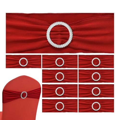 Genérico Silla Cintas Marco para Decoración - Banda de Cubierta Elástica Elástica Elástica, Elegante Cubierta Decorativa Lazo Universal | Elegante Chasis Con Espalda Para Recepción de Banquete
