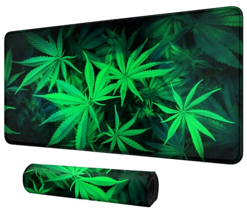 Image of Card Mat for MTG & TCG Playmat,Green Leaves