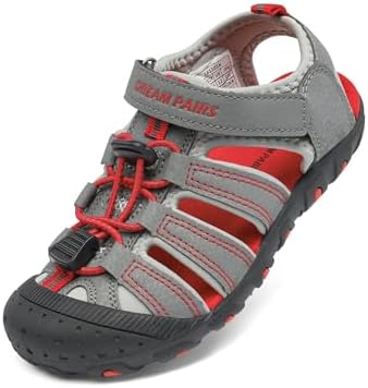 DREAM PAIRS Boys Girls Closed-Toe Outdoor Summer Sport Sandals(Toddler/Little Kid/Big Kid)