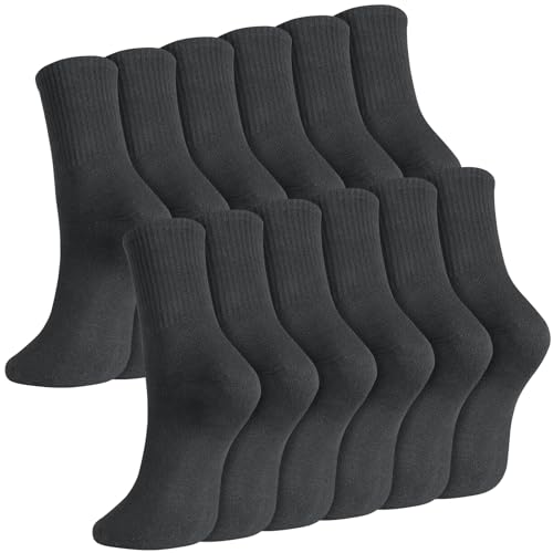 taonganui 6 Paar Socken Herren Damen, Baumwolle Atmungsaktive 39-43, Schwarz Herrensocken Tennissocken Sportsocken taonganui 6 Paar Socken Herren Damen, Baumwolle Atmungsaktive 39-43, Schwarz Herrensocken Tennissocken Sportsocken
