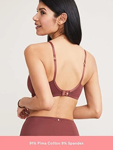 HATCH Everyday Nursing Bra - Breastfeeding Nursing Clip Down Maternity Bra - Premium Cotton - Adjustable Wireless Comfort with One Handed Nursing Clasp - J Hook for Optional Racerback -S