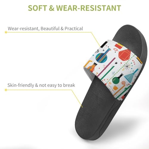 Pattern of Science House Sandals Non-Slip Bathroom Slippers Beach Summer Shoes for Men Women3