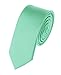 Mens Solid Color 2" Skinny Tie- Aqua