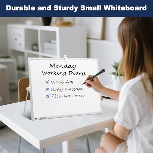 Image of TSJ OFFICE Small White Board - 12 X 16 Inches Silver Framed Dry Erase Board