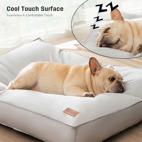 Lit pour chien lavable grand format PETCUTE avec matelas confortable - 7