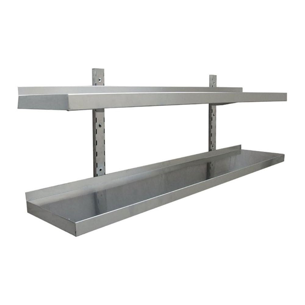 Stalwart DA-THWBS2R104 Wall Shelf 2 Levels 1000x400mm Stainless Steel