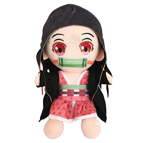 Anime Kimetsu no Yaiba Kamado Nezuko Stuffed Plush Toys Cute Soft Dolls Pillows Collection Gifts for Most of Fans Birthday (Nezuko)