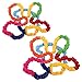 XJKLBYQ Cooperative Stretchy Band Elastic 118.11in Colorful Portable Tug of War Rope Tear Resistant Fleece Exercise Bands for Group Activities Party Games, Fits 4 People