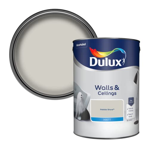 Dulux Walls & Ceilings Matt Emulsion Paint - Pebble Shore - 5L