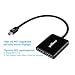 gofanco Mini DisplayPort to Dual DisplayPort MST Hub - mDP 1.2 to 2 DP Splitter, 2 Port DisplayPort Multi Stream Transport Hub, for Windows PCs, NOT Mac OS Compatible (mDPMST2DP)