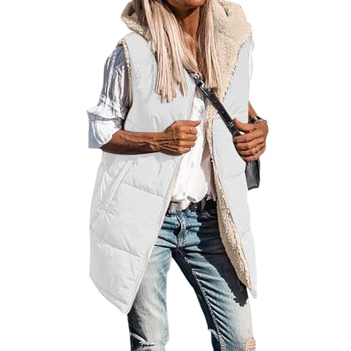 Gilet bouffant sans manches réversible double face polaire isolation thermique optimale vestes