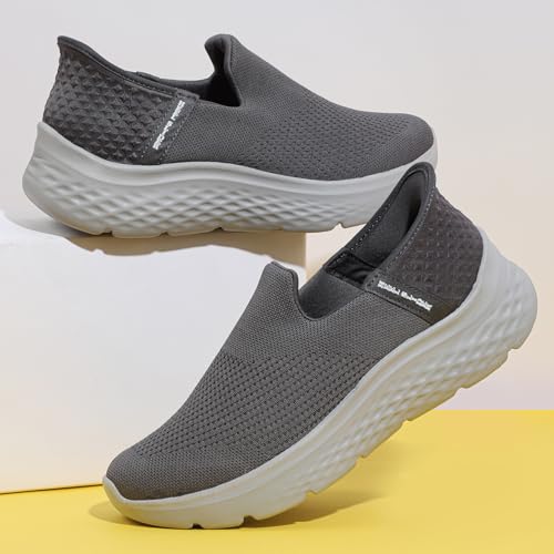 Image of Aqualite Casual Shoes for Men | Lightweight Breathable Shoes for Man Casual | Comfortable Mens Casual Shoes | Stylish Mesh Slip-On Men Casual Shoes with Foam & EVA Sole Size 6-10-